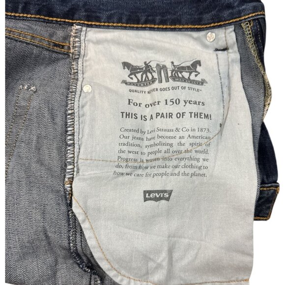 NEW Levis 550 Relaxed Fit Blue Denim Jeans Mens W32 L30 Classic Straight Leg - Picture 11 of 12